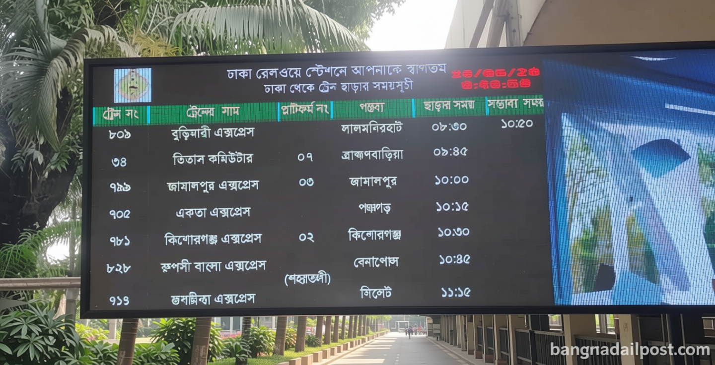 বুড়িমারী এক্সপ্রেস আড়াই ঘণ্টা বিলম্ব, যাত্রীদের দুর্ভোগ