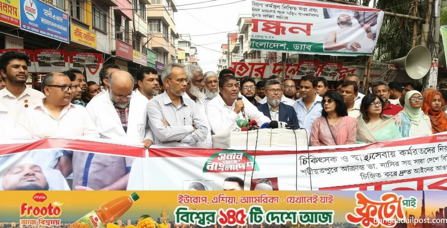 চিকিৎসকদের নিরাপত্তায় আইন চাইলেন ডা. ফরহাদ হালিম ডোনার