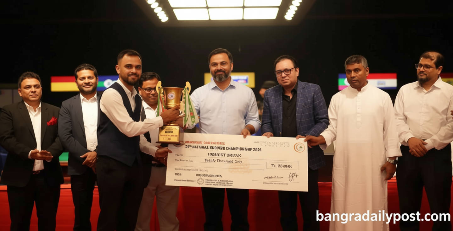 ৩৯তম জাতীয় স্নুকার চ্যাম্পিয়নশিপের সমাপনী ও পুরস্কার বিতরণী অনুষ্ঠিত