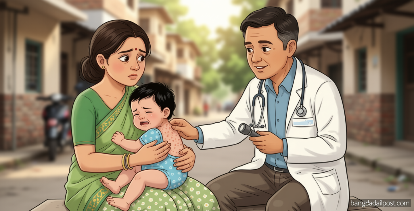 হাম ও হামের উপসর্গে প্রাণ গেল আরও ৬ শিশুর