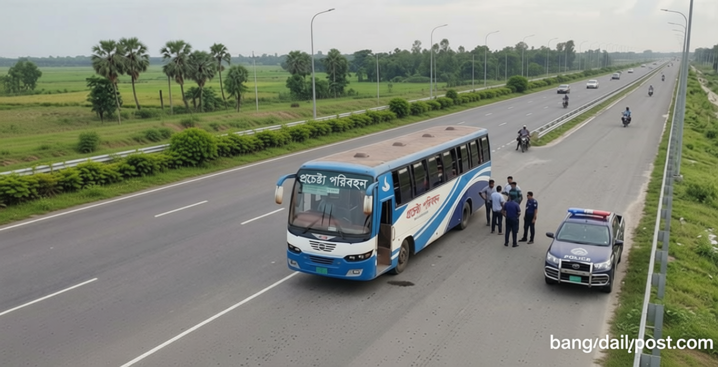 বাসে হঠাৎ ব্রেক, দরজা দিয়ে ছিটকে পড়ে যাত্রীর মৃত্যু