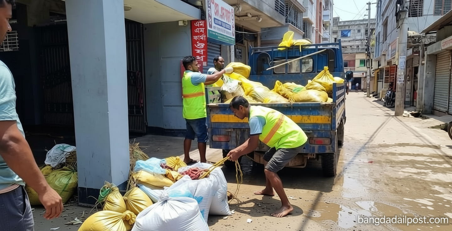ঢাকা উত্তর সিটিতে ৬ ঘণ্টায় ৫ হাজার ৬৪৪ টন বর্জ্য অপসারণ