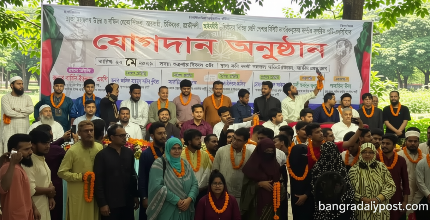 ঢাকায় এনসিপিতে কয়েকশ মানুষের যোগদান