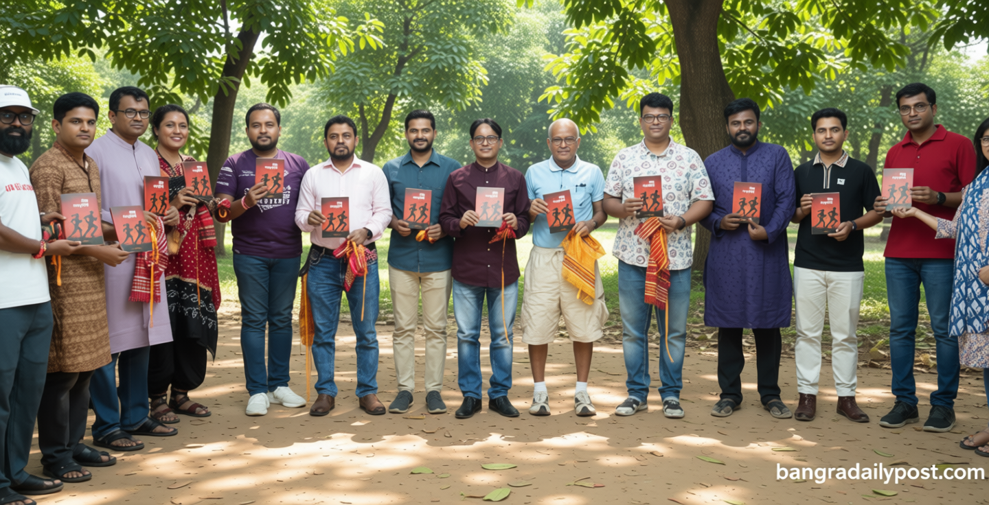 বাংলা ম্যারাথনের উদ্যোগে ‘দৌড় শব্দকোষ’ বইয়ের মোড়ক উন্মোচন