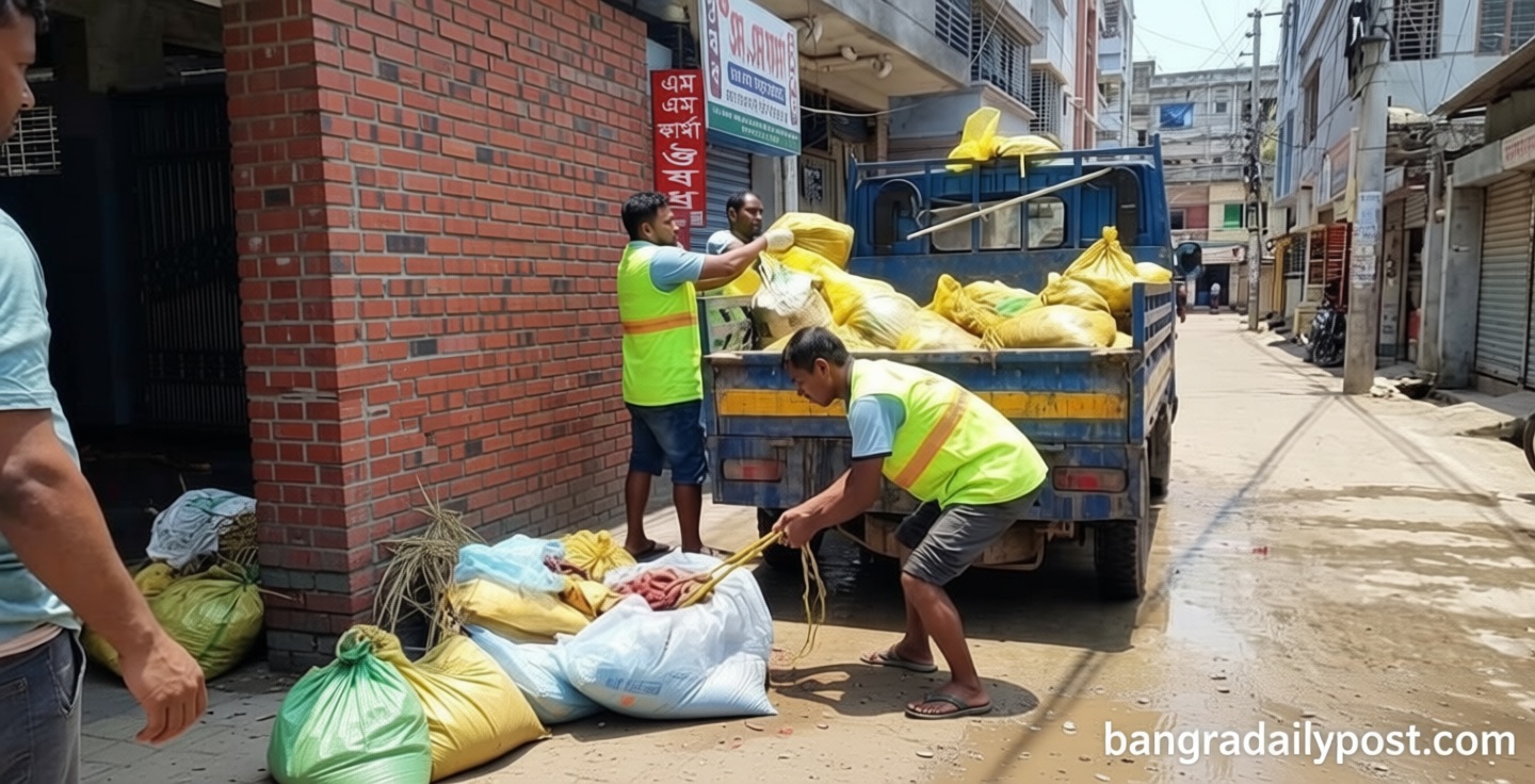 রাত ১০টা পর্যন্ত ৭৩৪১ টন বর্জ্য অপসারণ করেছে ডিএনসিসি
