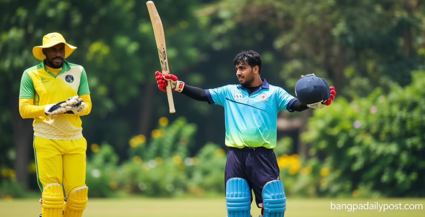 চার-ছক্কার ঝড়ে টি-টোয়েন্টির দ্বিতীয় সর্বোচ্চ ইনিংস এখন হামজার দখলে