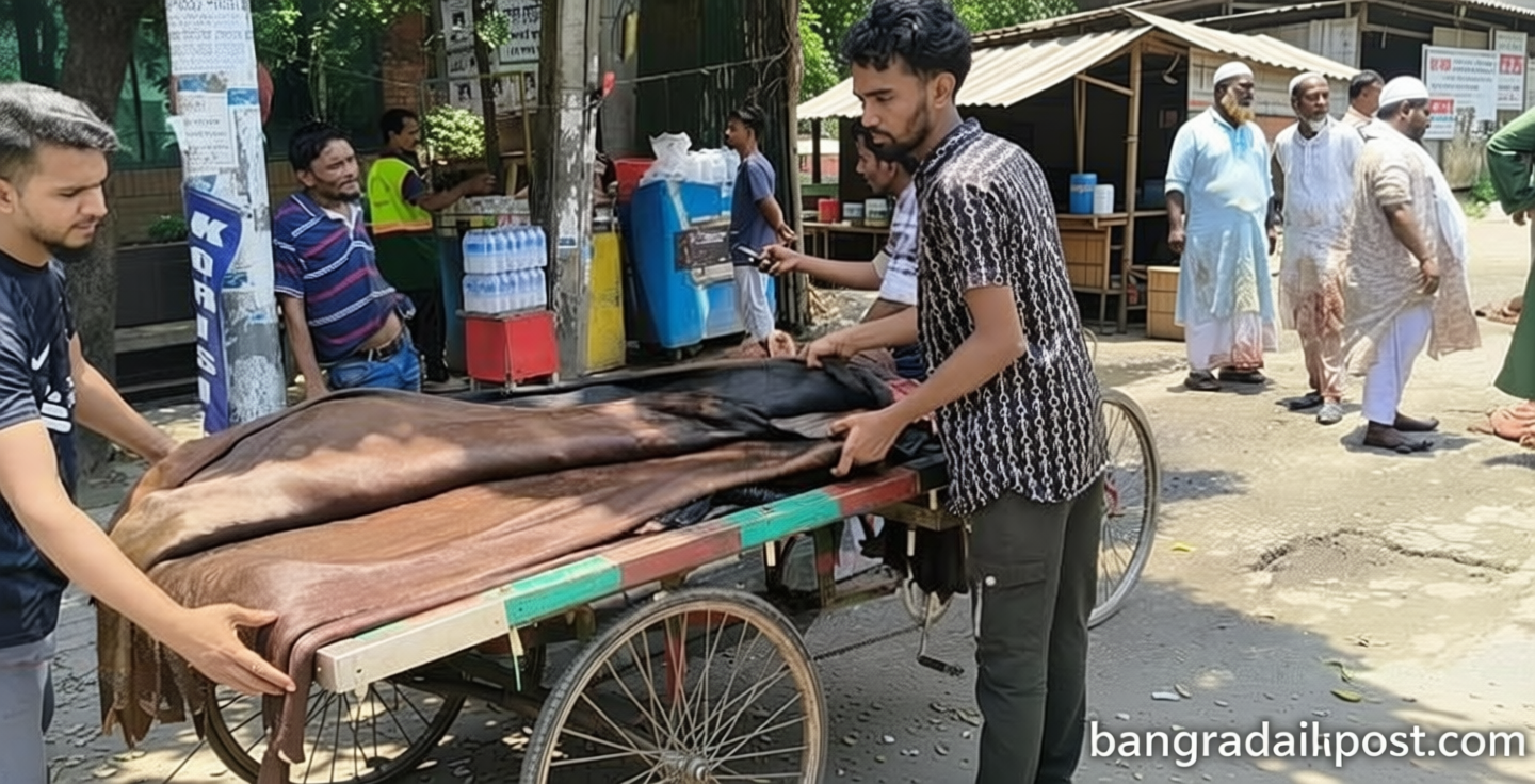 কোরবানির চামড়া সংগ্রহ চলছে, দামে খুশি নন ফড়িয়ারা