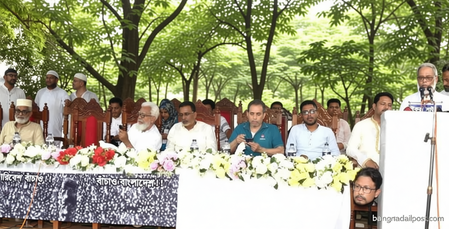 গঙ্গার পানির ন্যায্য হিস্যার দাবিতে রাজশাহীতে গণজমায়েত