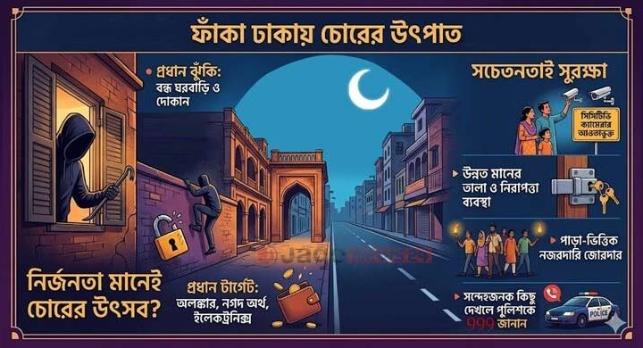 ঈদের ছুটিতে চোরের নজরে ফাঁকা বাসা