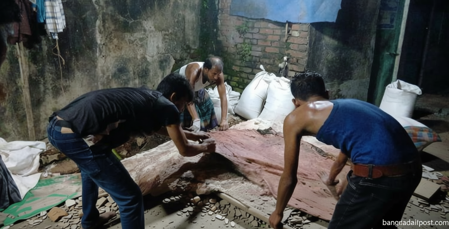 আড়াই হাজার টাকা গাড়ি ভাড়ায় আনা চামড়া বিক্রি ৩ হাজারে