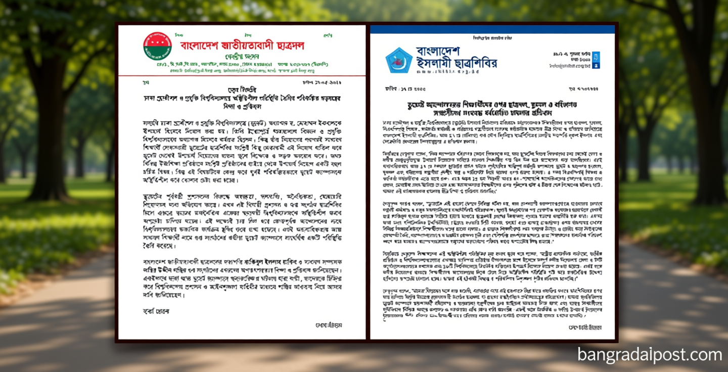 ডুয়েটে সংঘর্ষের ঘটনায় ছাত্রদল-শিবিরের পাল্টাপাল্টি বিবৃতি