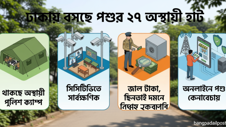 পশুর হাটে জাল টাকা-ছিনতাই ঠেকাতে এবার সর্বোচ্চ সতর্কতা