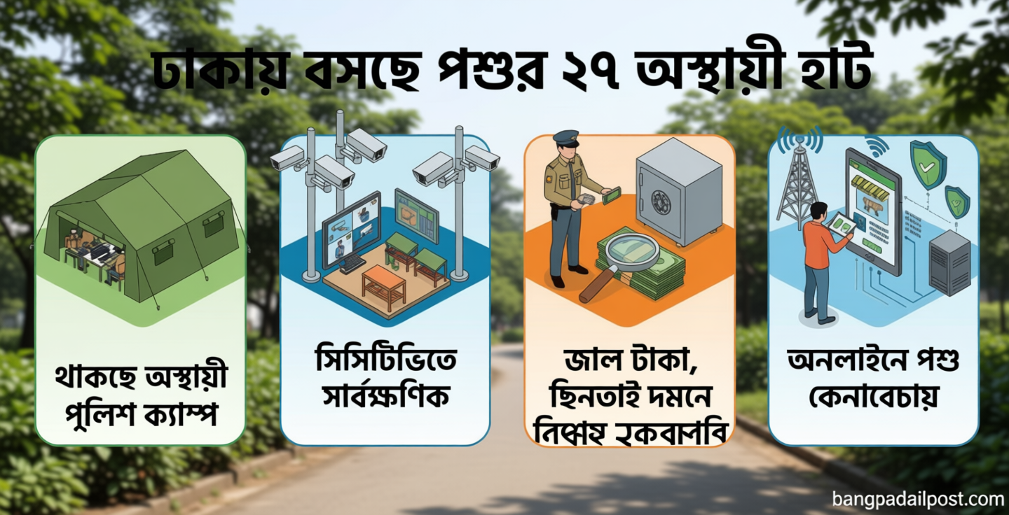 পশুর হাটে জাল টাকা-ছিনতাই ঠেকাতে এবার সর্বোচ্চ সতর্কতা