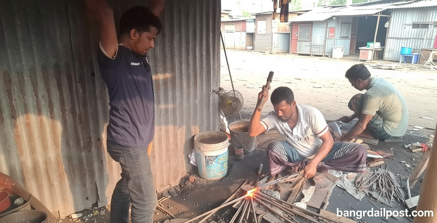শেষ সময়ে দম ফেলার ফুরসত নেই কামারপাড়ায়