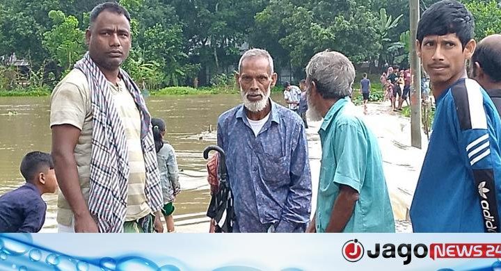 কমলগঞ্জে বৃষ্টি ও পাহাড়ি ঢলে দুই গ্রাম প্লাবিত