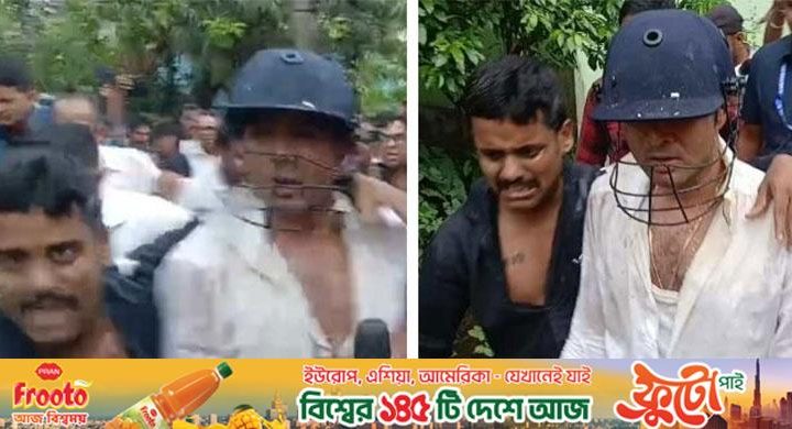 তৃণমূল কংগ্রেস নেতা অভিষেক ব্যানার্জীর ওপর হামলা