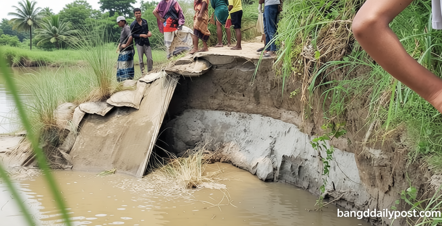 যমুনায় পানি বাড়তেই ভাঙতে শুরু করেছে চরাঞ্চল