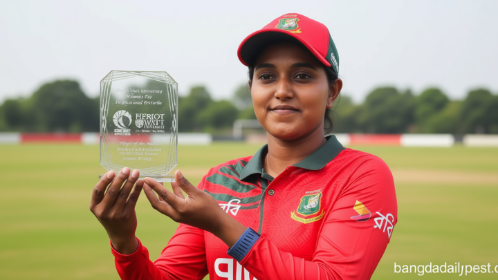 ত্রিদেশীয় টি-টোয়েন্টি / অবশেষে জয়ের দেখা পেলো বাংলাদেশের মেয়েরা