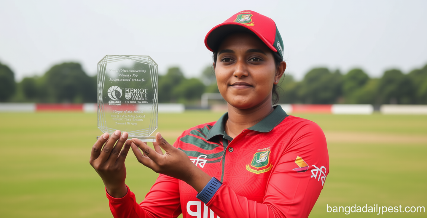 ত্রিদেশীয় টি-টোয়েন্টি / অবশেষে জয়ের দেখা পেলো বাংলাদেশের মেয়েরা