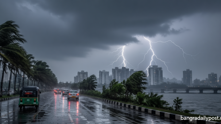 সন্ধ্যার মধ্যে ঢাকাসহ দেশের ১২ অঞ্চলে ঝড়-বৃষ্টি হতে পারে