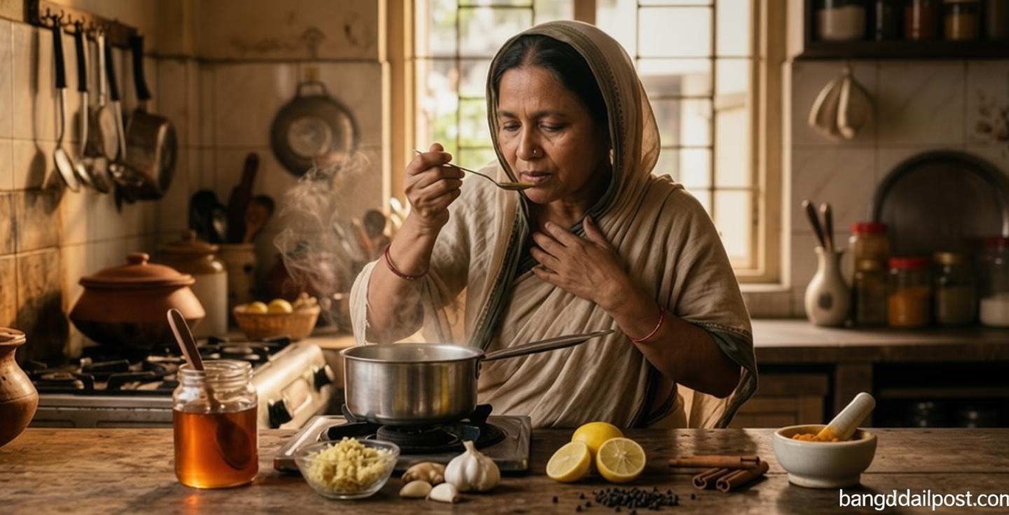 কাশিতে ভুগছেন? সমাধান আছে আপনার রান্নাঘরেই