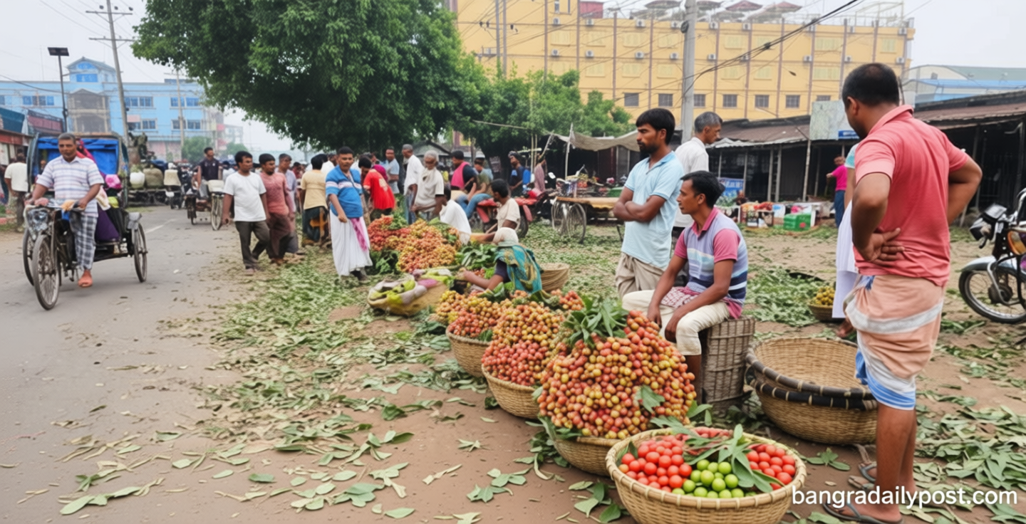 ঈশ্বরদীতে জমজমাট লিচুর বাজার, কম দামেও খুশি চাষিরা