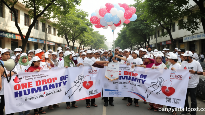 রক্তদানকে সামাজিক আন্দোলনে রূপ দেওয়ার আহ্বান