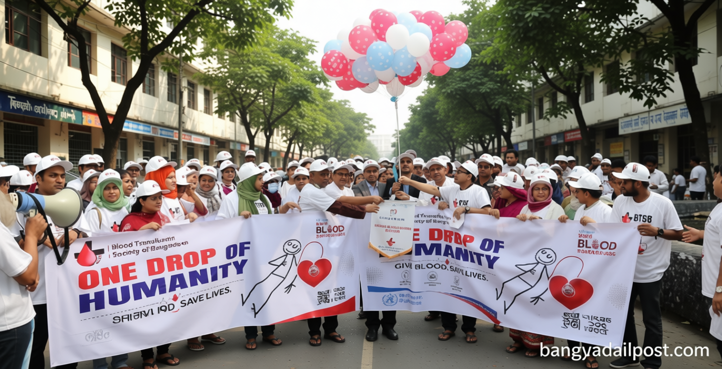 রক্তদানকে সামাজিক আন্দোলনে রূপ দেওয়ার আহ্বান