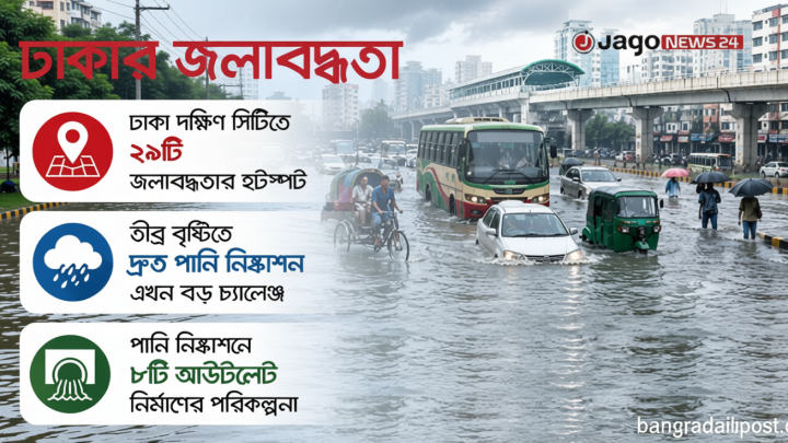 জলাবদ্ধতা নিরসন চক্রেই হাবুডুবু খাচ্ছে ঢাকা