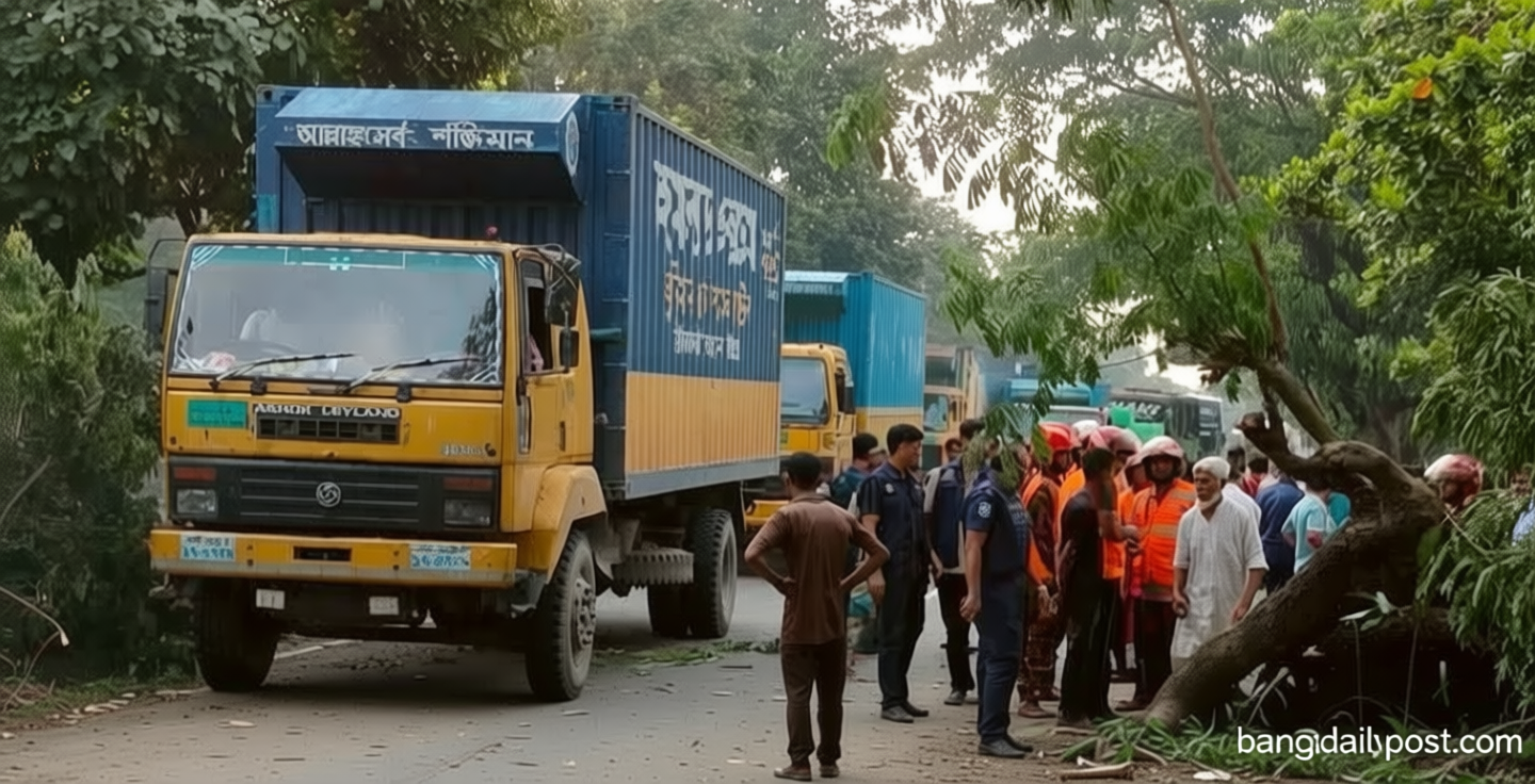 ঢাকা-চট্টগ্রাম মহাসড়ক / ৩ ঘণ্টা বন্ধ থাকার পর থেমে থেকে চলছে যানবাহন