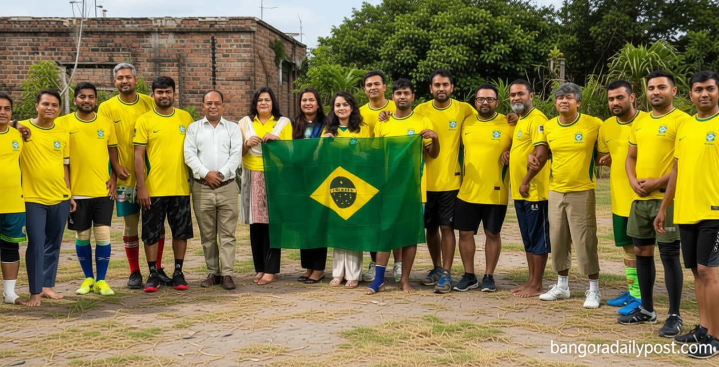 আইনজীবীদের প্রীতি ফুটবল ম্যাচে আর্জেন্টিনাকে হারিয়ে ব্রাজিলের জয়