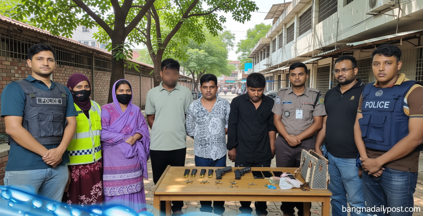 শীর্ষ সন্ত্রাসী ‘অটো সজল’সহ গ্রেফতার ৪, থানার লুট হওয়া অস্ত্র উদ্ধার