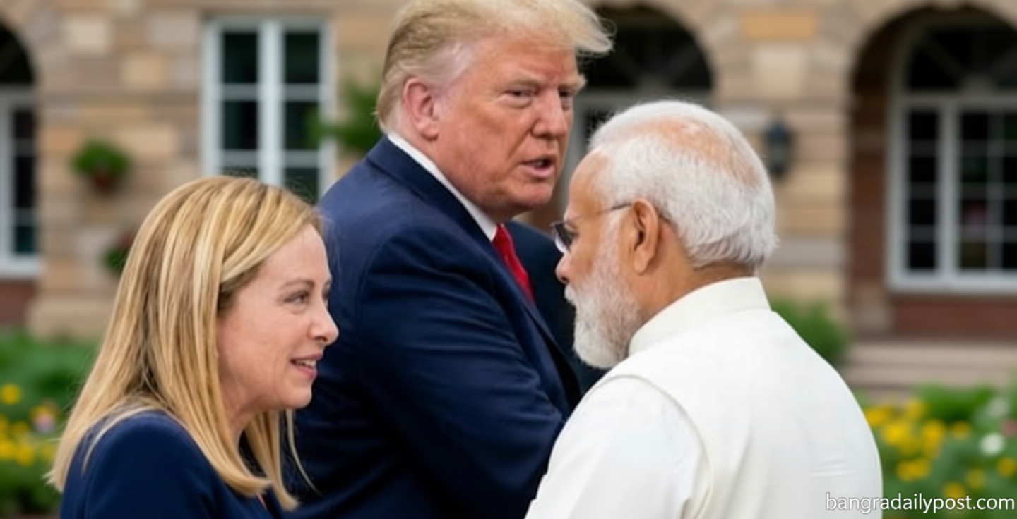মোদীর সঙ্গে জুটি, ট্রাম্পকে চোখরাঙানি: ফের আলোচনায় মেলোনি