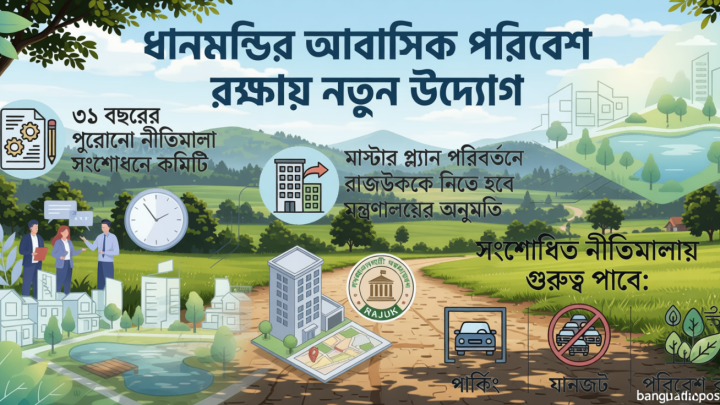 আবাসিক রূপে ফিরছে ধানমন্ডি, সংশোধন হচ্ছে নীতিমালা