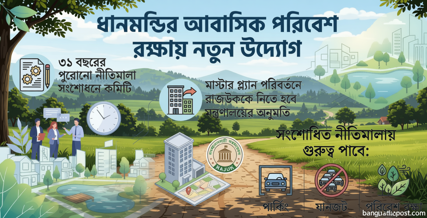 আবাসিক রূপে ফিরছে ধানমন্ডি, সংশোধন হচ্ছে নীতিমালা