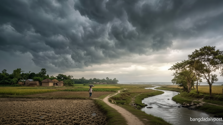 আকাশ মেঘে ঢাকা