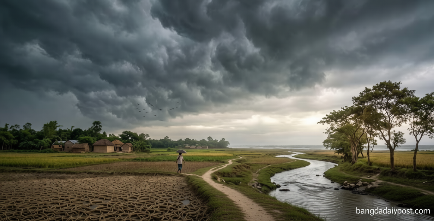 আকাশ মেঘে ঢাকা
