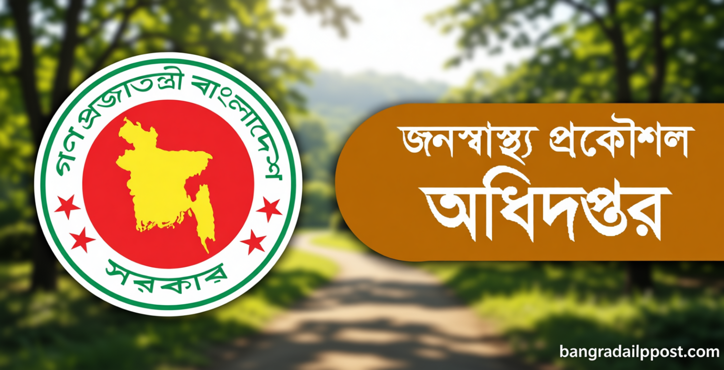 জনস্বাস্থ্য প্রকৌশল অধিদপ্তরে ২৮০ জনের নিয়োগ, আবেদন ফি ৫৬ টাকা