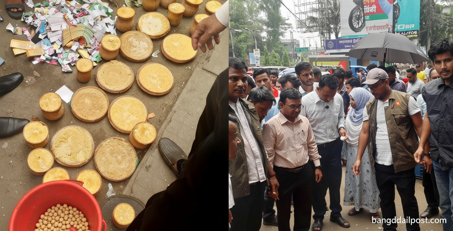 বগুড়ায় পচা-বাসি দই বিক্রির দায়ে প্রতিষ্ঠানকে জরিমানা