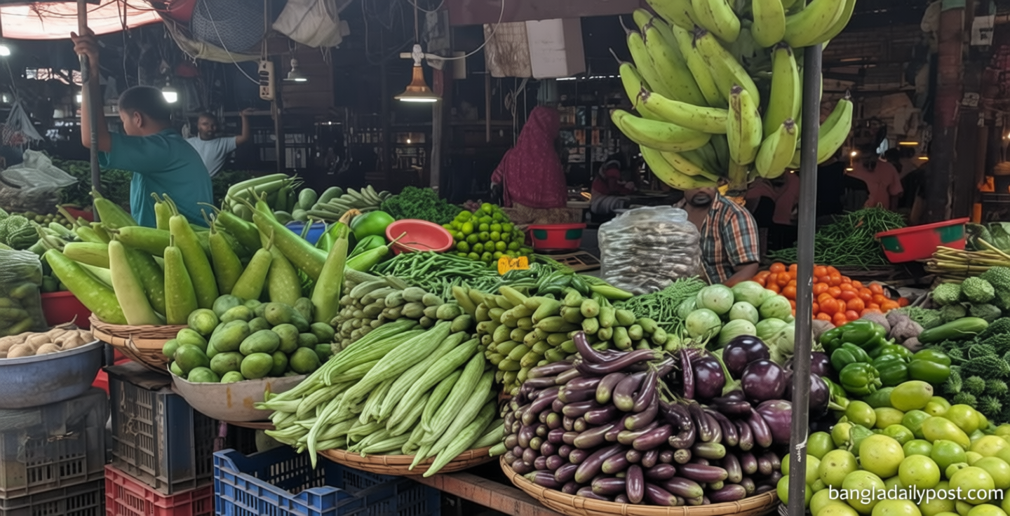বাজারে ক্রেতা কম, তবু চড়া সবজির দাম
