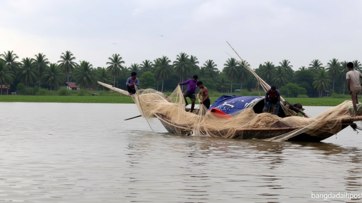 মাছ নেই নদীতে, ভালো নেই গোমতী-মেঘনার জেলেরা