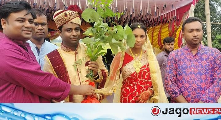 পরিবেশ দিবসে গাছের চারা উপহার পেলেন নবদম্পতি