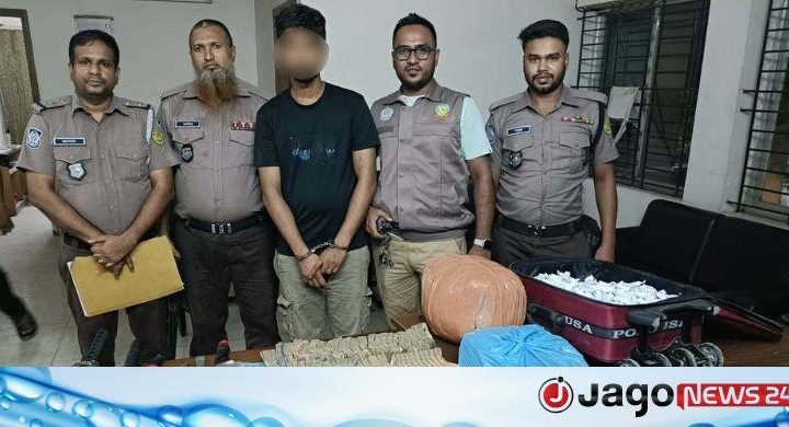 মাদক বিক্রির ১৩ লাখ টাকা ও দেশীয় অস্ত্রসহ যুবক গ্রেফতার