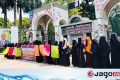 হিজাব নিয়ে কটূক্তির প্রতিবাদে ইবিতে নারী শিক্ষার্থীদের মানববন্ধন