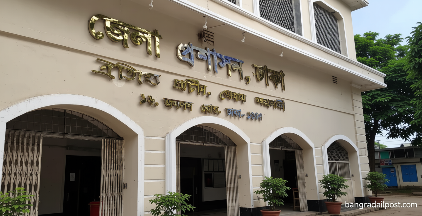 ঢাকা ডিসি কার্যালয়ের দক্ষিণ পাশের বন্ধ গেট খুলে দেওয়ার দাবি আইনজীবীদের