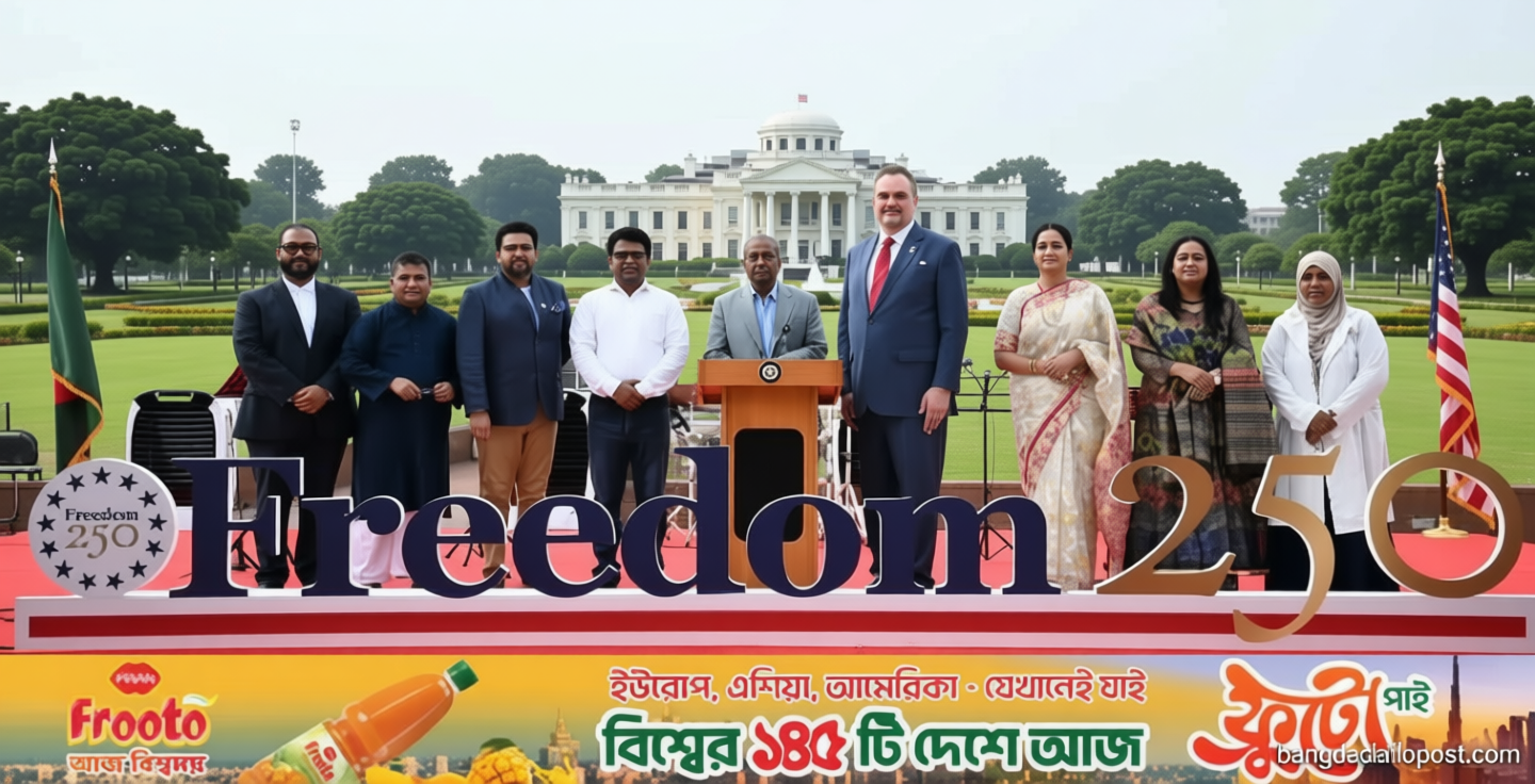 ঢাকায় সুরের মূর্ছনায় স্বাধীনতার ২৫০ বছর উদযাপন করলো যুক্তরাষ্ট্র