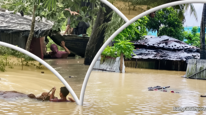 কক্সবাজারে বন্যা / মহাসড়কে কোমরসমান পানি, দুর্ভোগে ৫-৬ লাখ মানুষ