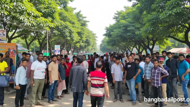 প্রিয় তারকাকে এক নজর দেখতে এফডিসির সামনে জনতার ঢল