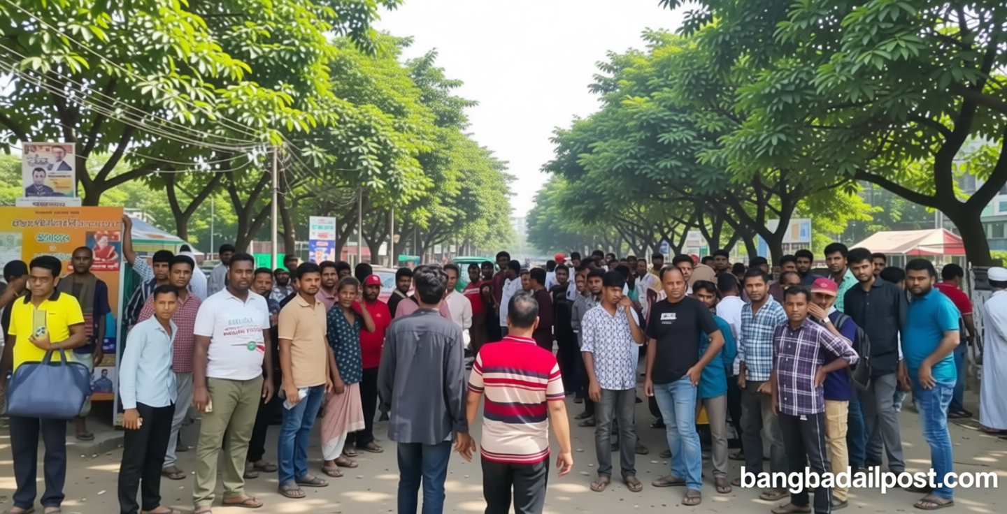 প্রিয় তারকাকে এক নজর দেখতে এফডিসির সামনে জনতার ঢল