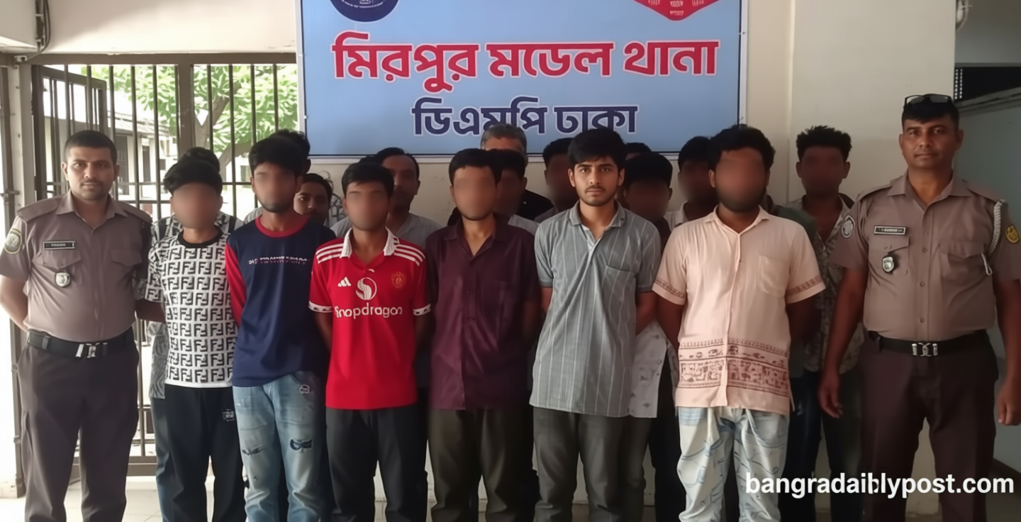 মিরপুরে বিশেষ অভিযানে গ্রেফতার ২৪